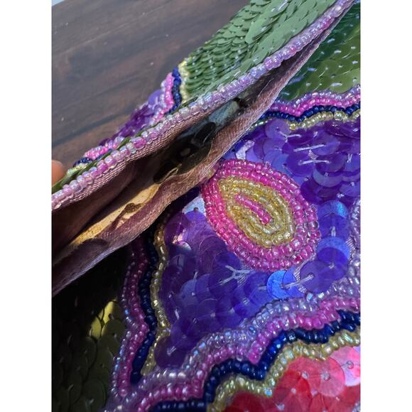 Vintage Y2K Arden B Sequin Multicolor Wallet - Picture 5 of 5